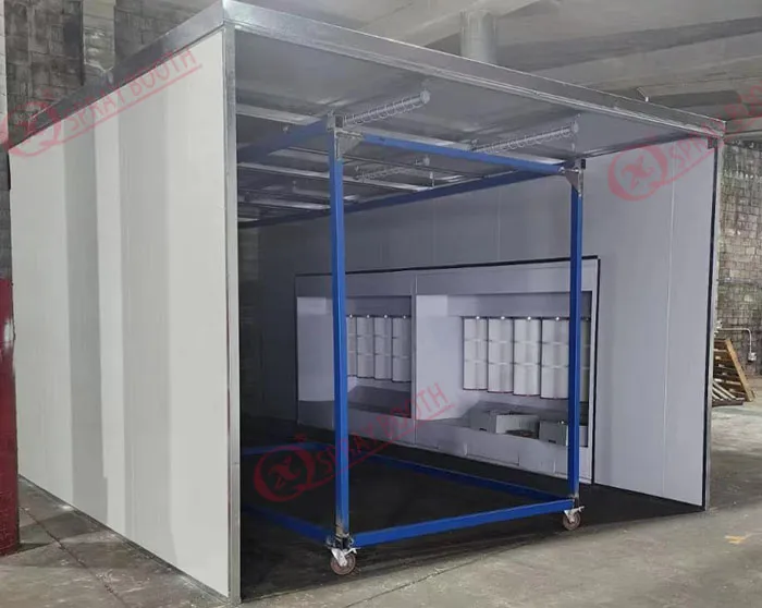 powder spray booth and oven for steel 2 powder spray booth and oven for steel 2